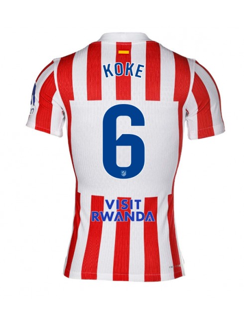 Moški Nogometna dresi replika Atletico Madrid Koke #6 Domači 2025-26 Kratek rokav Moški Nogometna dresi replika Atletico Madrid Koke #6 Domači 2025-26 Kratek rokav